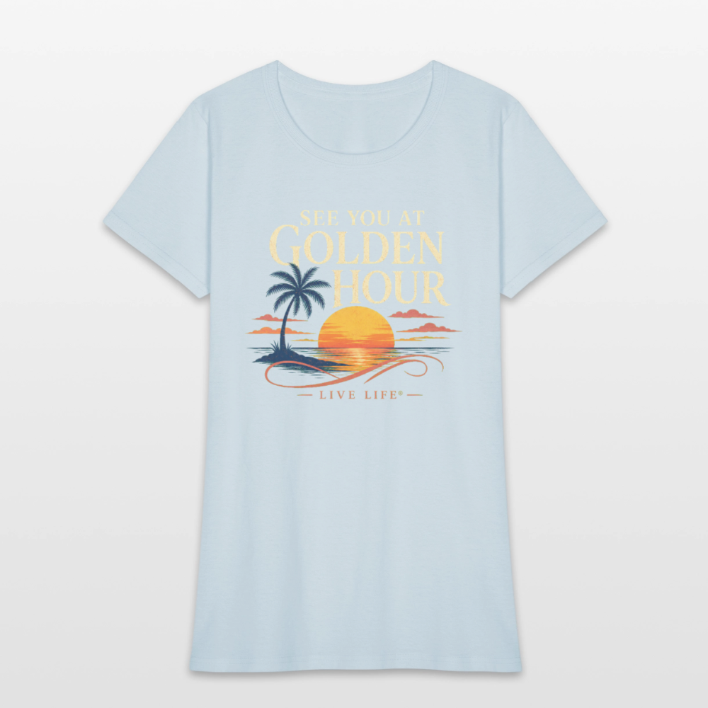 See you at Golden Hour Women's T-shirt - light blue