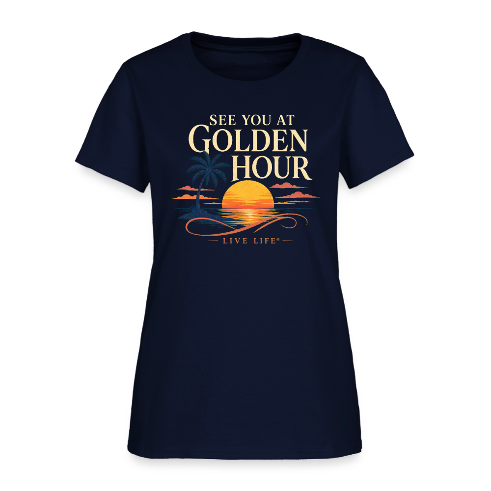 See you at Golden Hour Women's T-shirt - navy