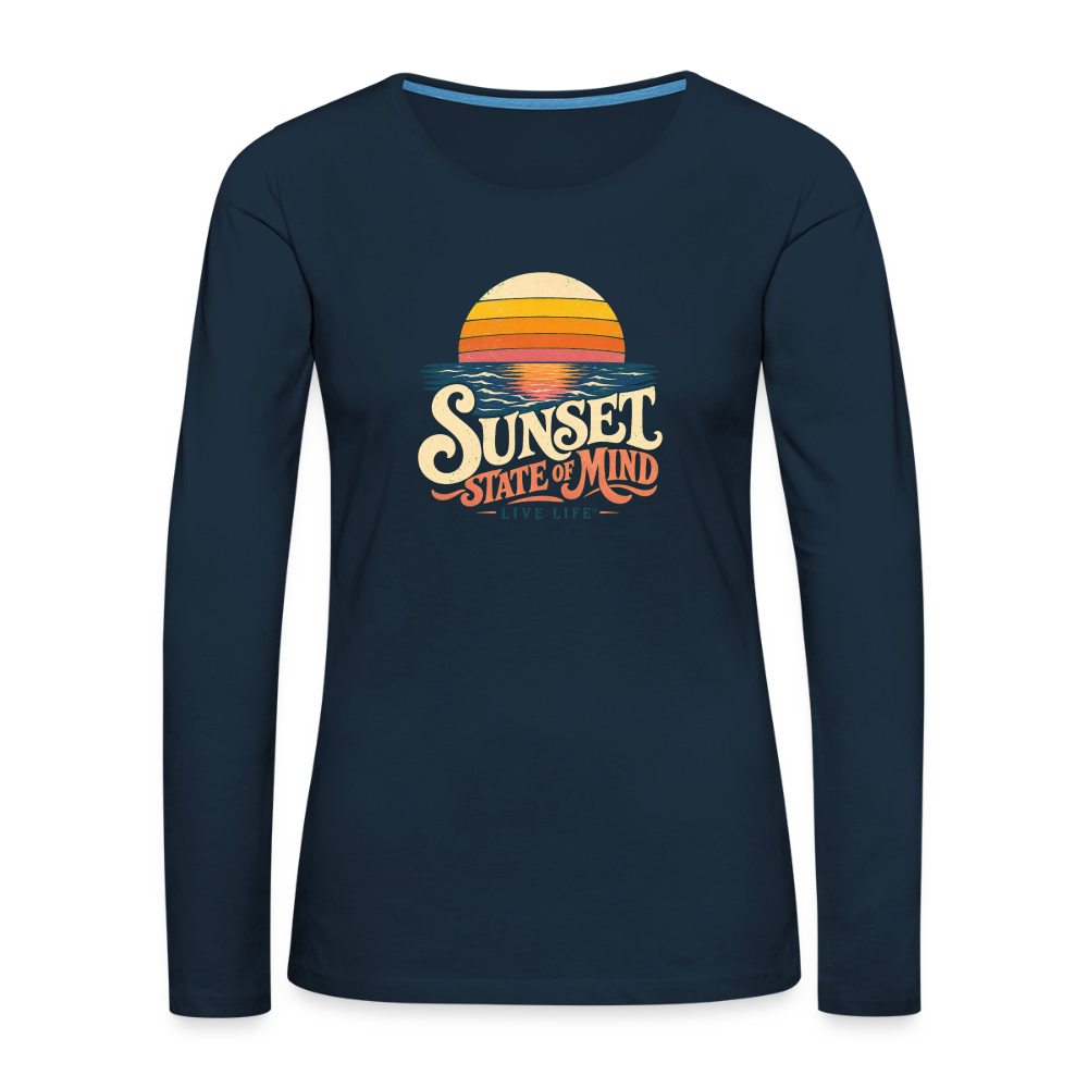 Sunset State of Mind Women's T-shirt - deep navy