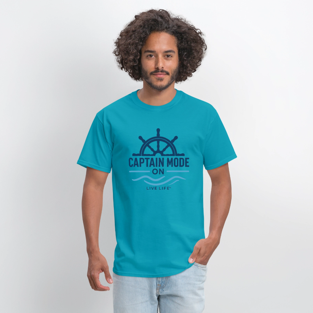 Captain Mode on  Men's T-Shirt | - turquoise