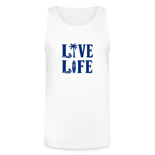 Unisex Tri-Blend Organic Tank - white
