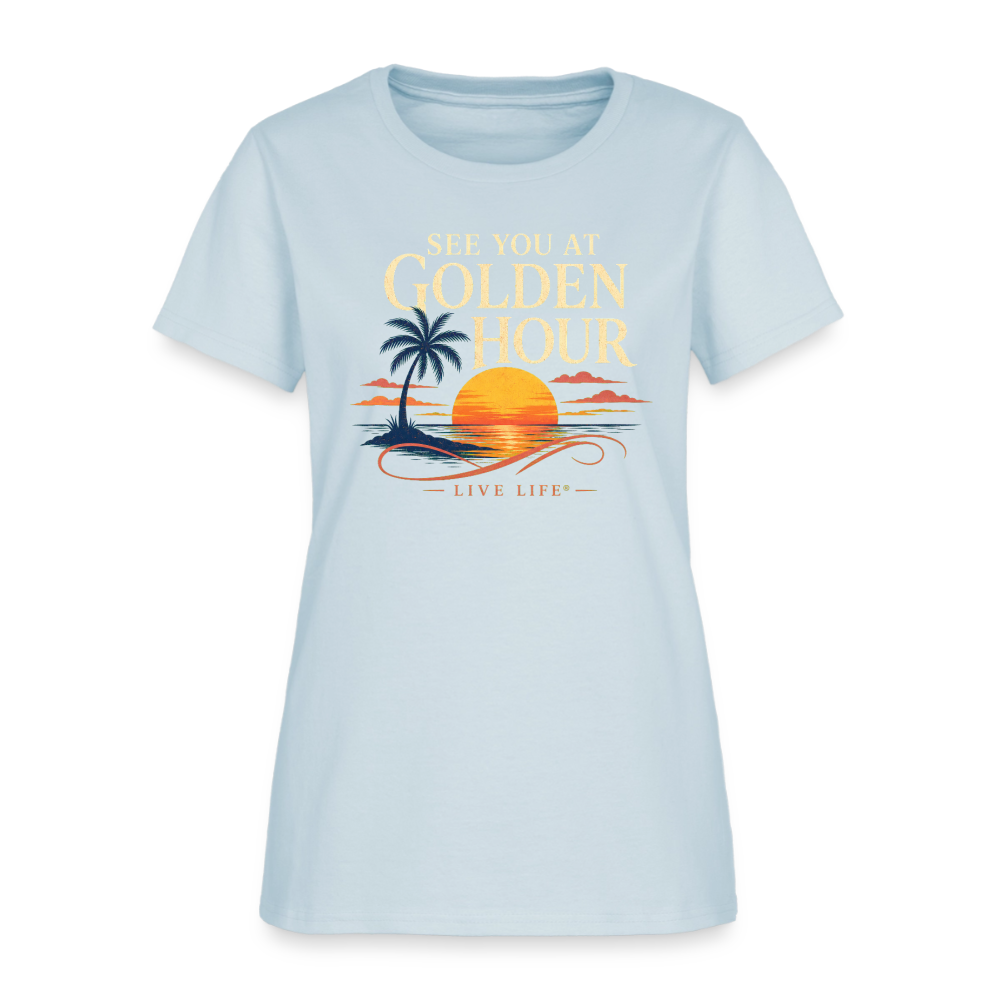 See you at Golden Hour Women's T-shirt - light blue