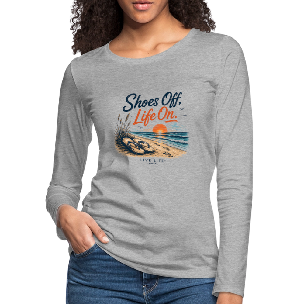 Women's Premium Long Sleeve T-Shirt - heather gray