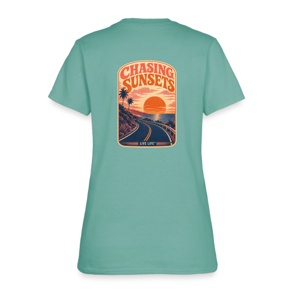 Never Miss a Sunset Women's T-shirt - aquatic