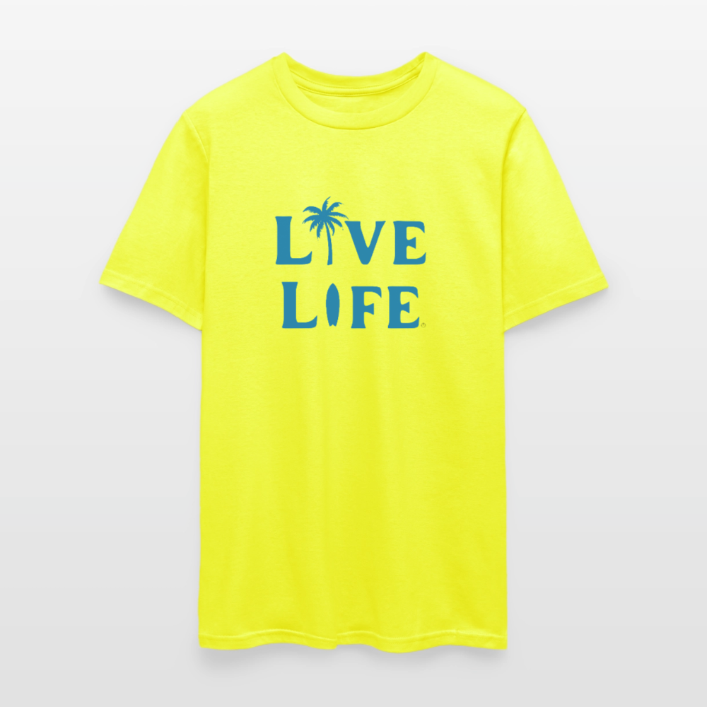 Live Life Coastal T-Shirt | - safety green