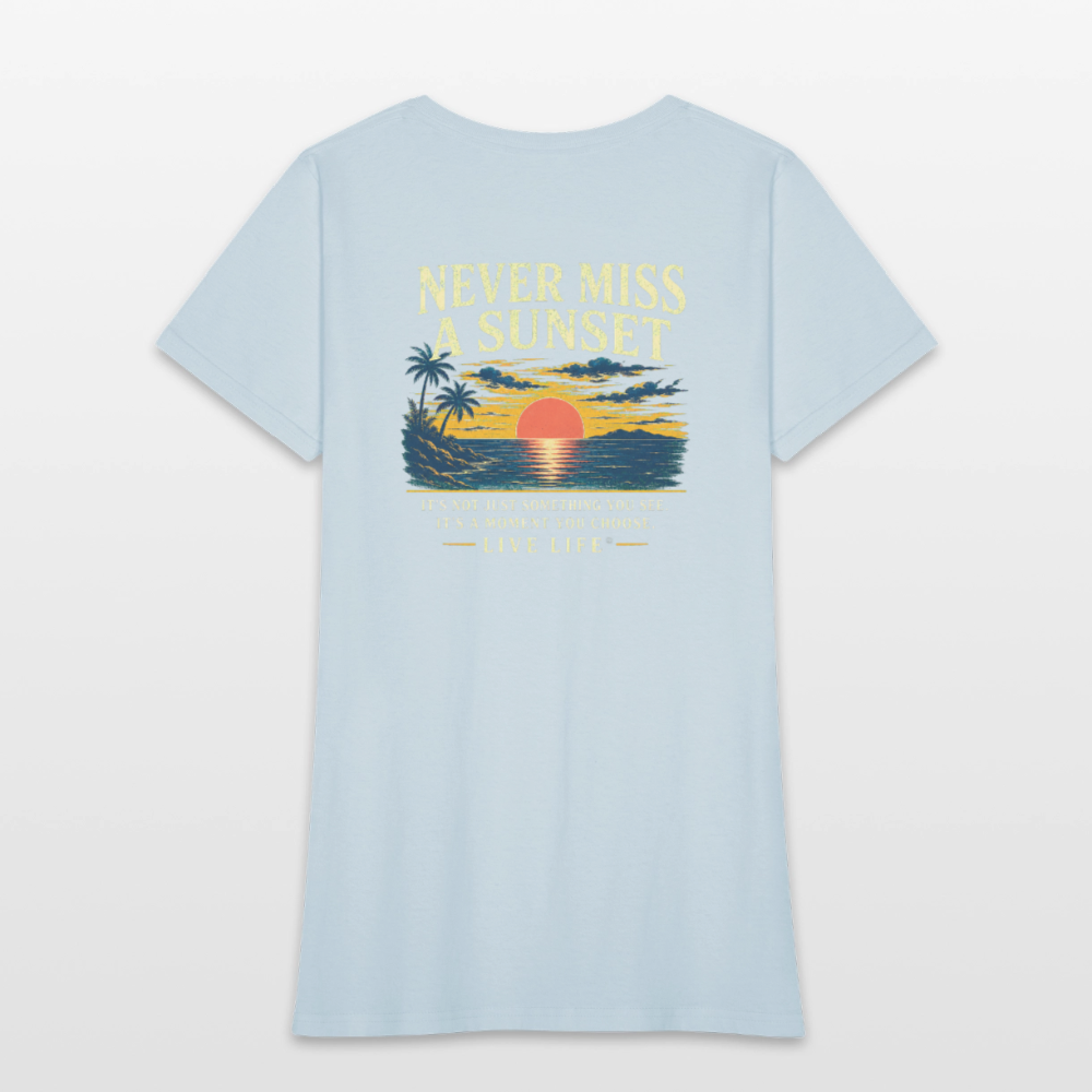 Sunset State of Mind Women's T-shirt - light blue