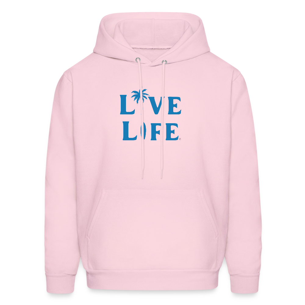 Unisex Live Life Hoodie - pale pink