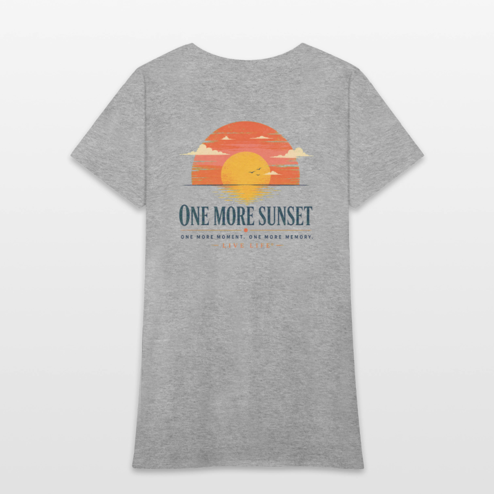 One More Sunset Women's T-shirt - heather gray