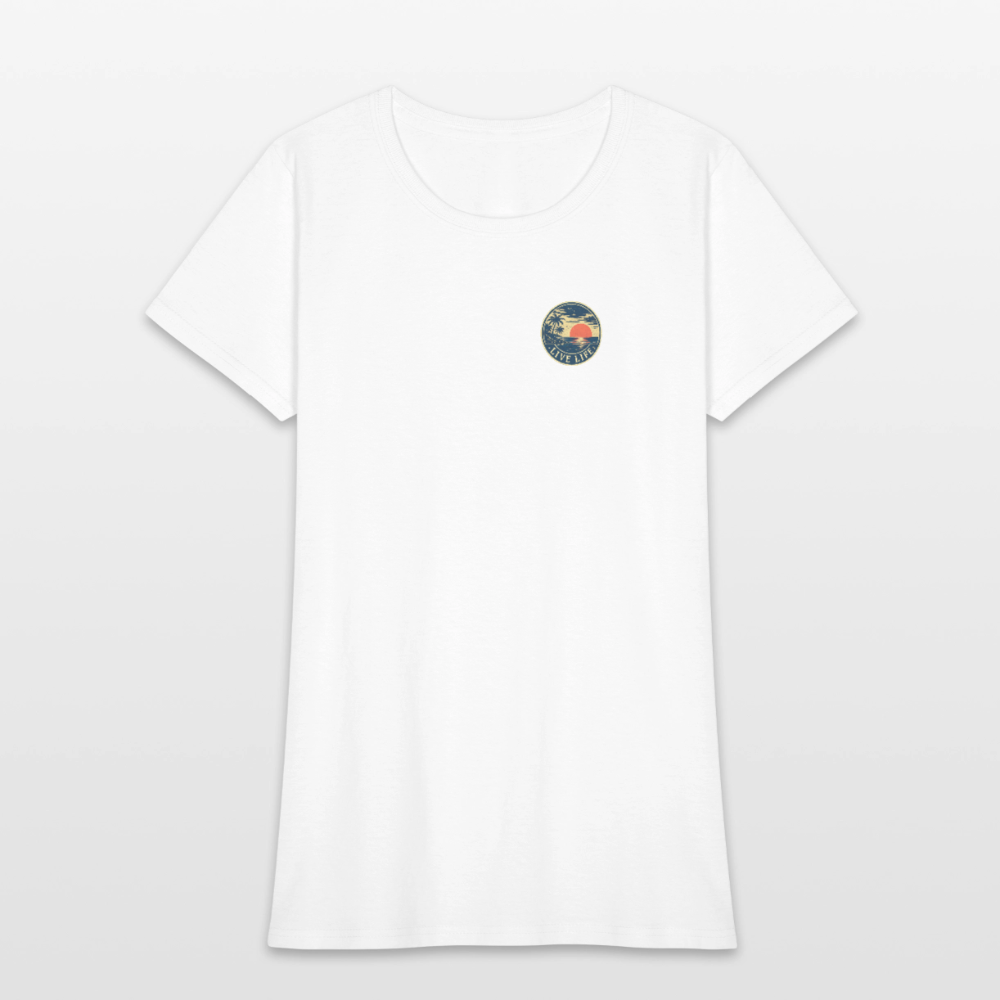 Never Miss a Sunset  Women's T-shirt - white