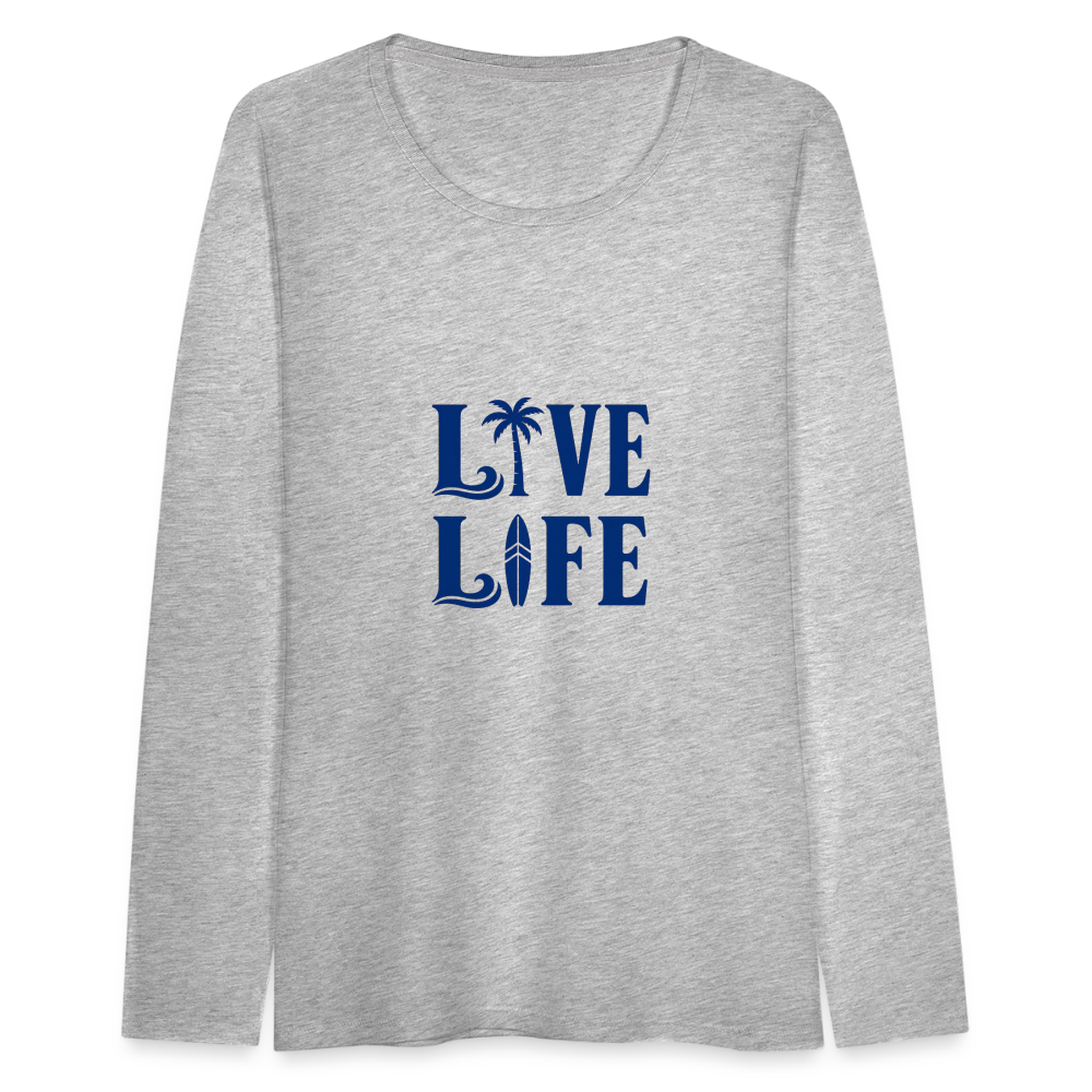 Women's Premium Long Sleeve T-Shirt - heather gray