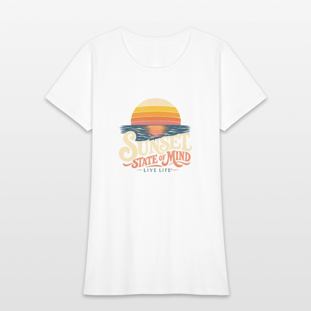 Sunset State of Mind Women's T-shirt - white