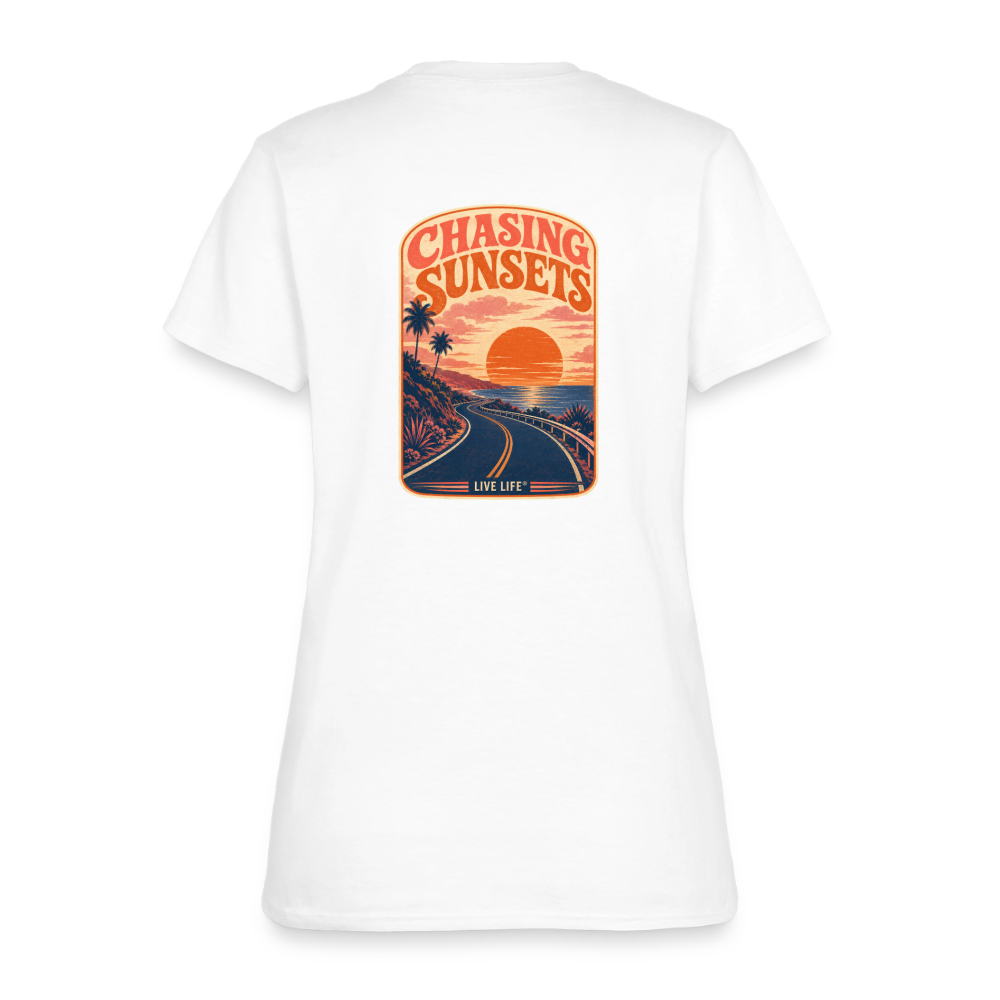 Never Miss a Sunset Women's T-shirt - white