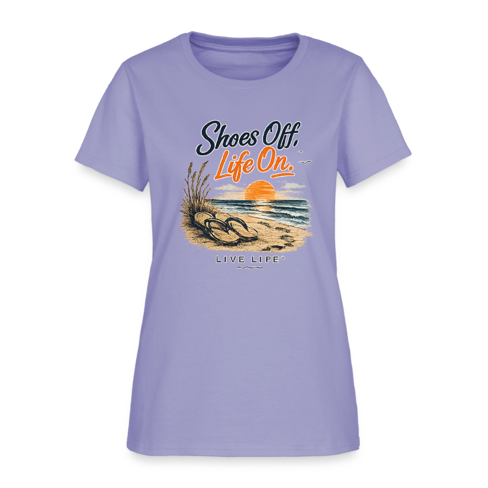 Shoes Off - Life On! Women's T-shirt - lavender