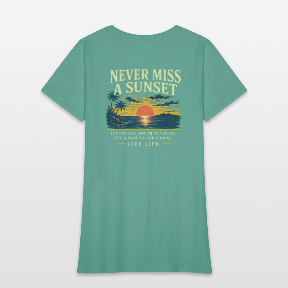 Sunset State of Mind Women's T-shirt - aquatic