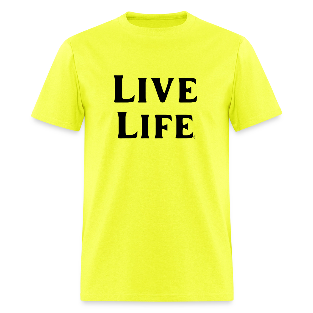 Live Life Men's T-Shirt | - safety green