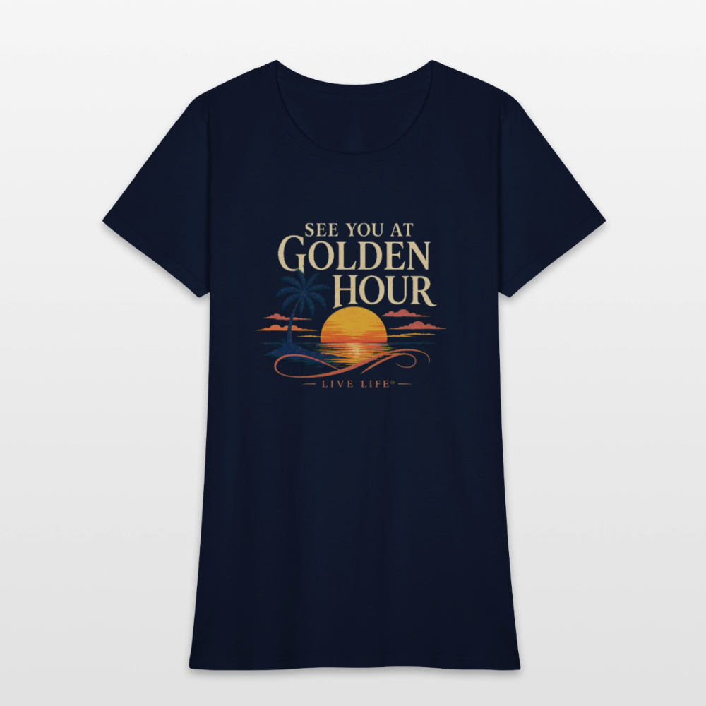 See you at Golden Hour T-shirt - navy