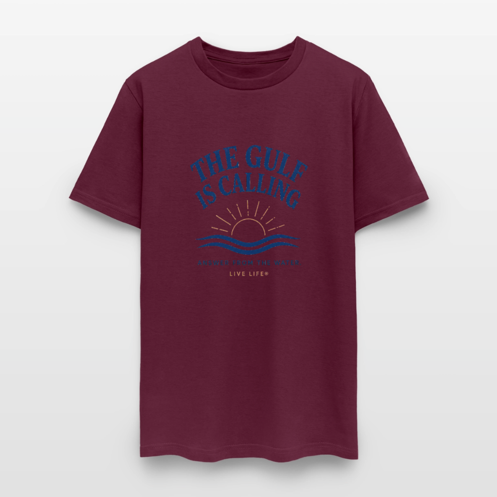 The Gulf is Calling - burgundy