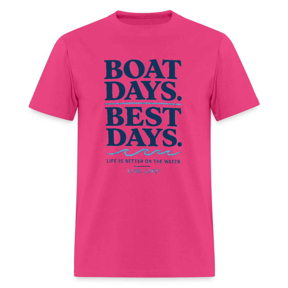 Boat Days. Best Days. - fuchsia