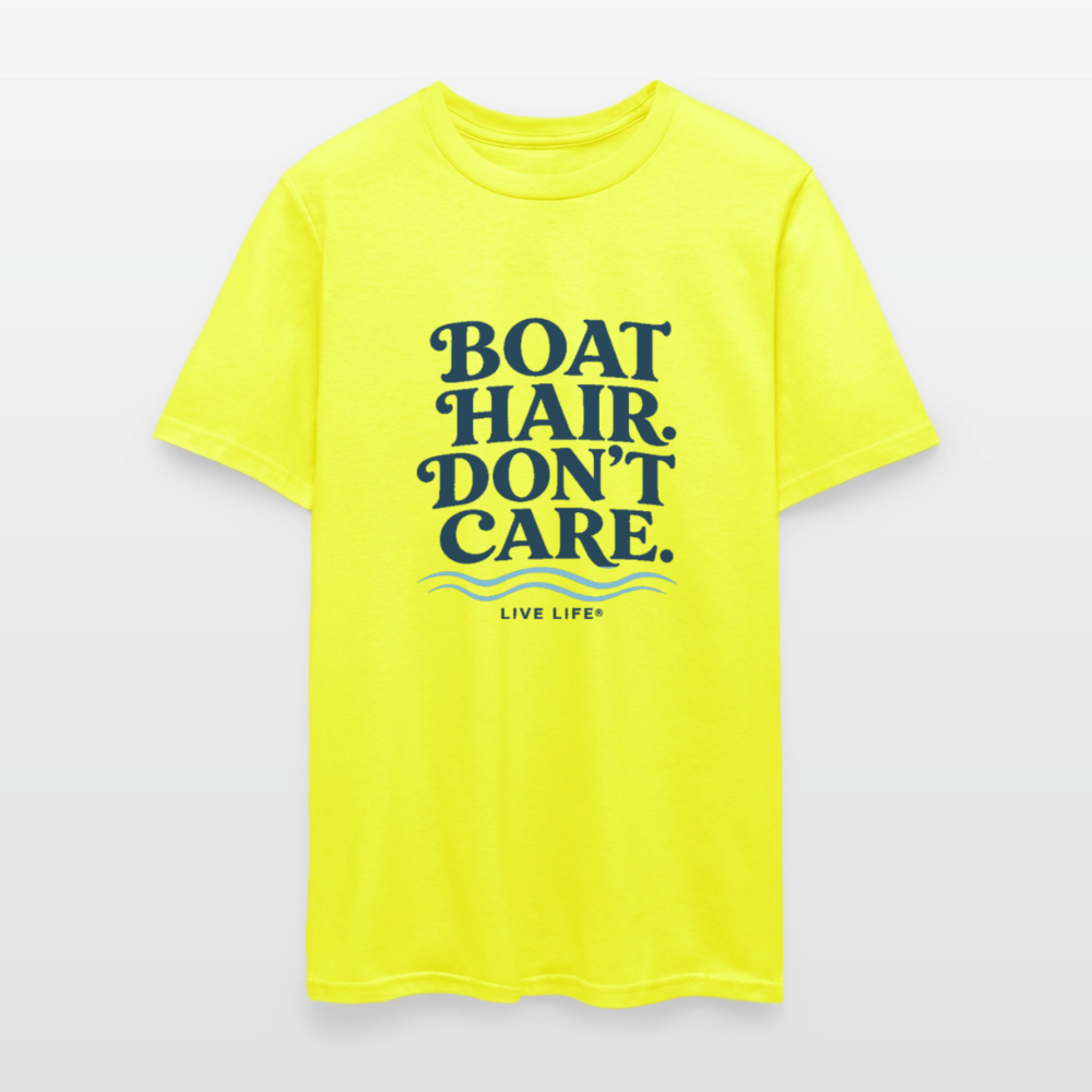 Boat Hair Don't Care - safety green