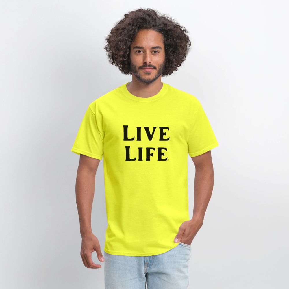 Live Life Men's T-Shirt | - safety green