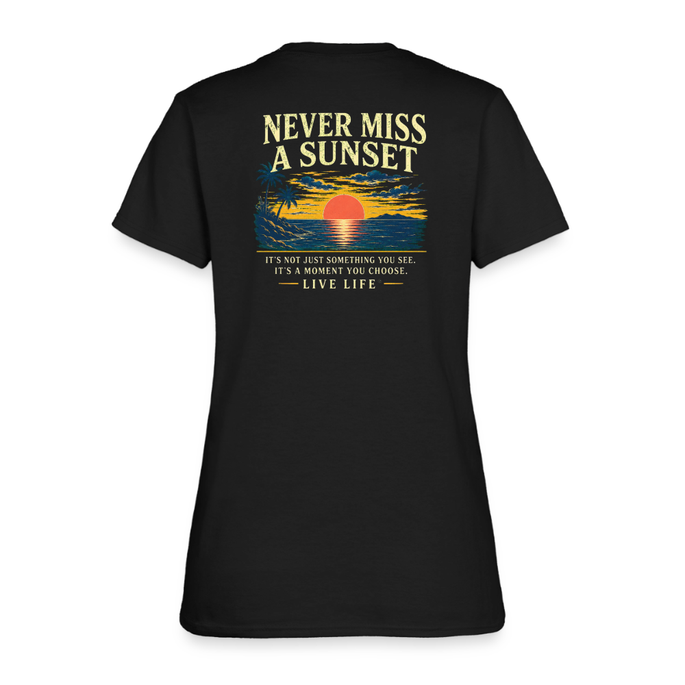 Sunset State of Mind Women's T-shirt - black