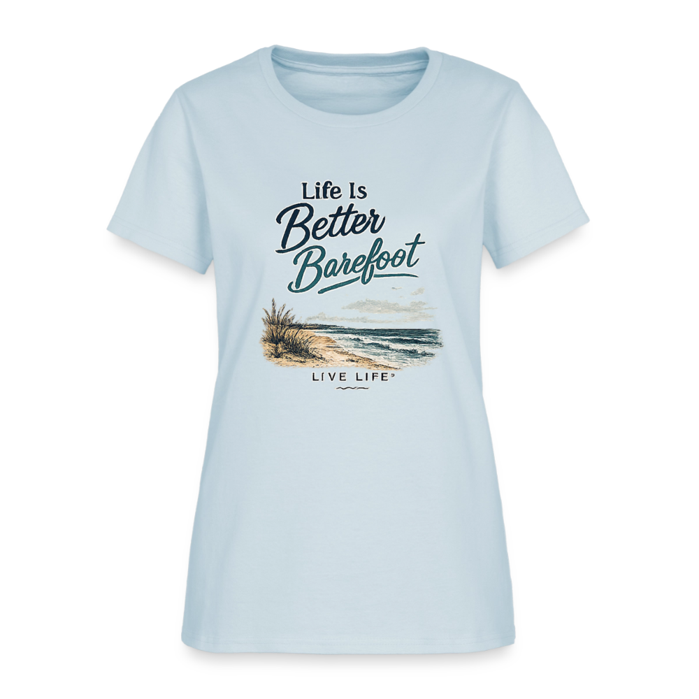 Life is Better Barefoot - light blue