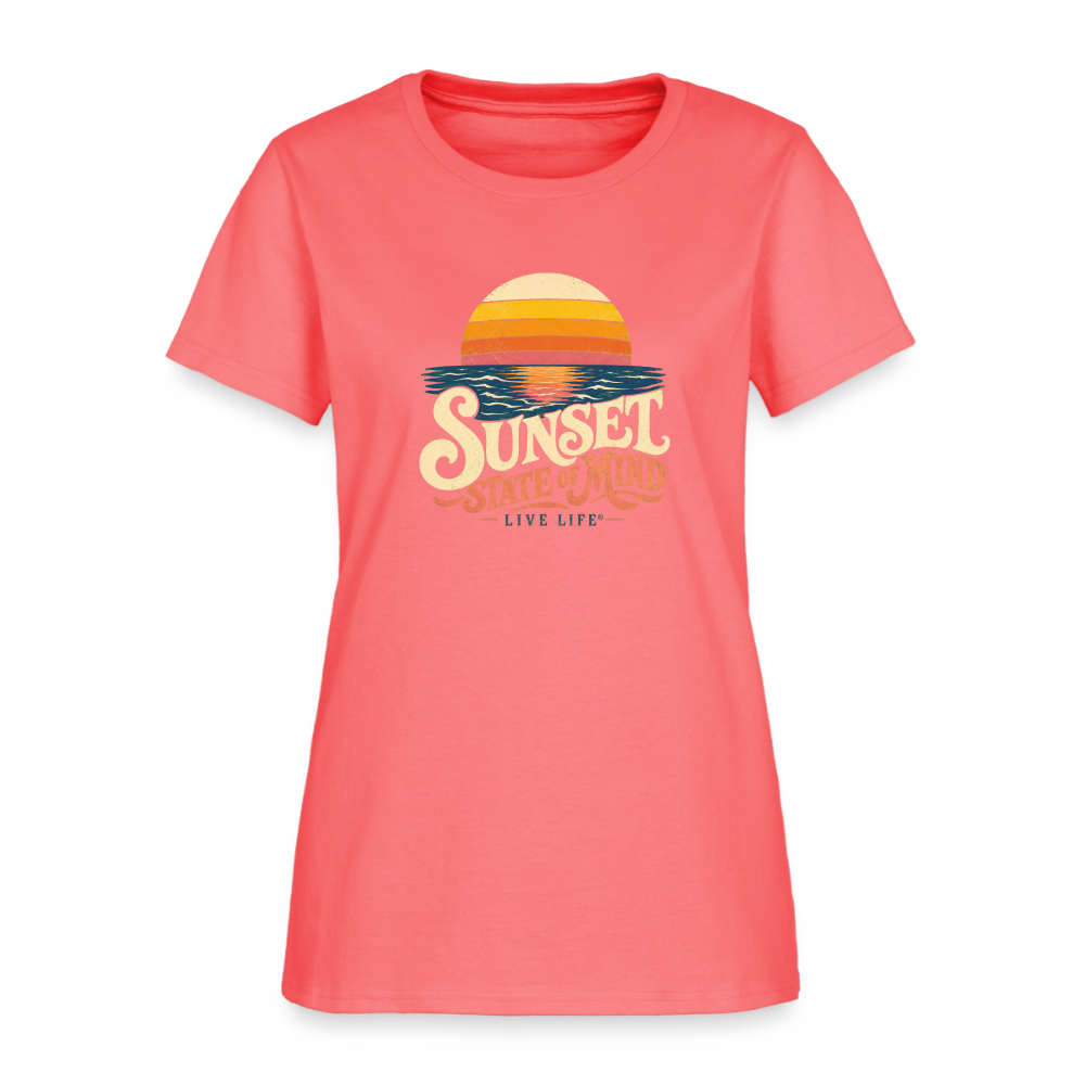 Sunset State of Mind Women's T-shirt - coral