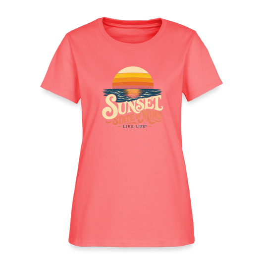 Sunset State of Mind Women's T-shirt - coral