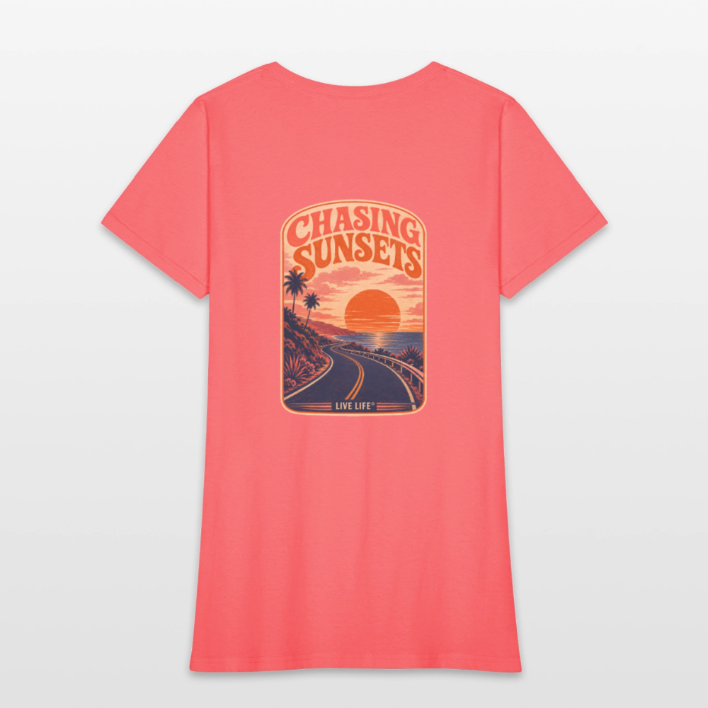 Never Miss a Sunset Women's T-shirt - coral