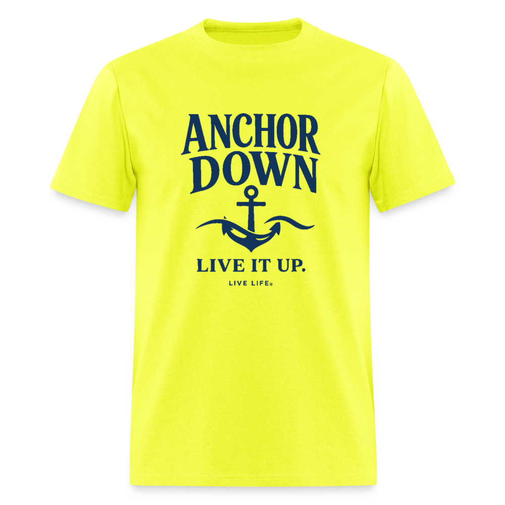 Anchor Down  |  Live it Up Men's T-Shirt - safety green