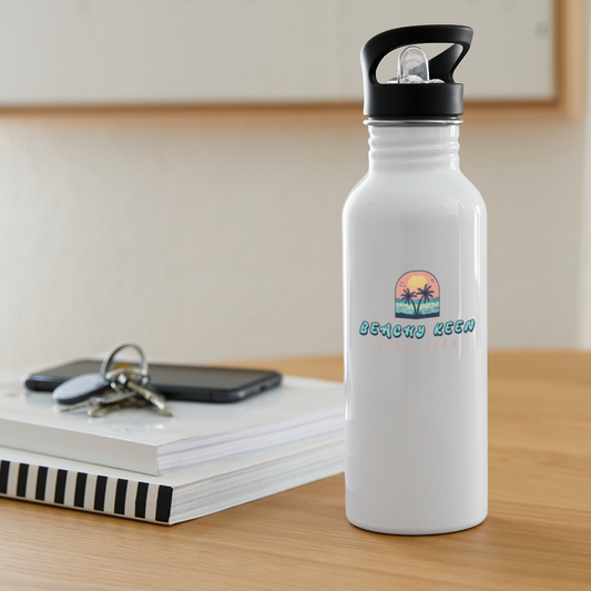 Beachy Keen Water Bottle - white