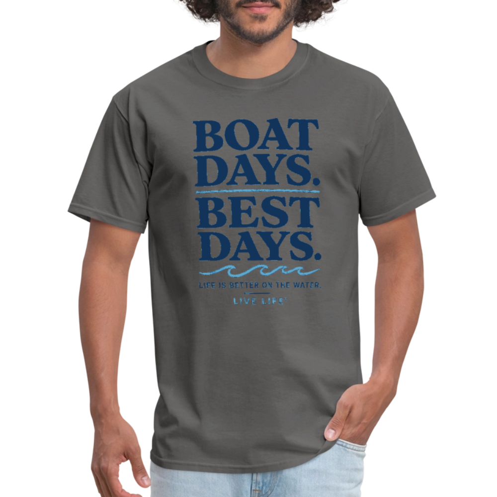 Boat Days. Best Days. - charcoal