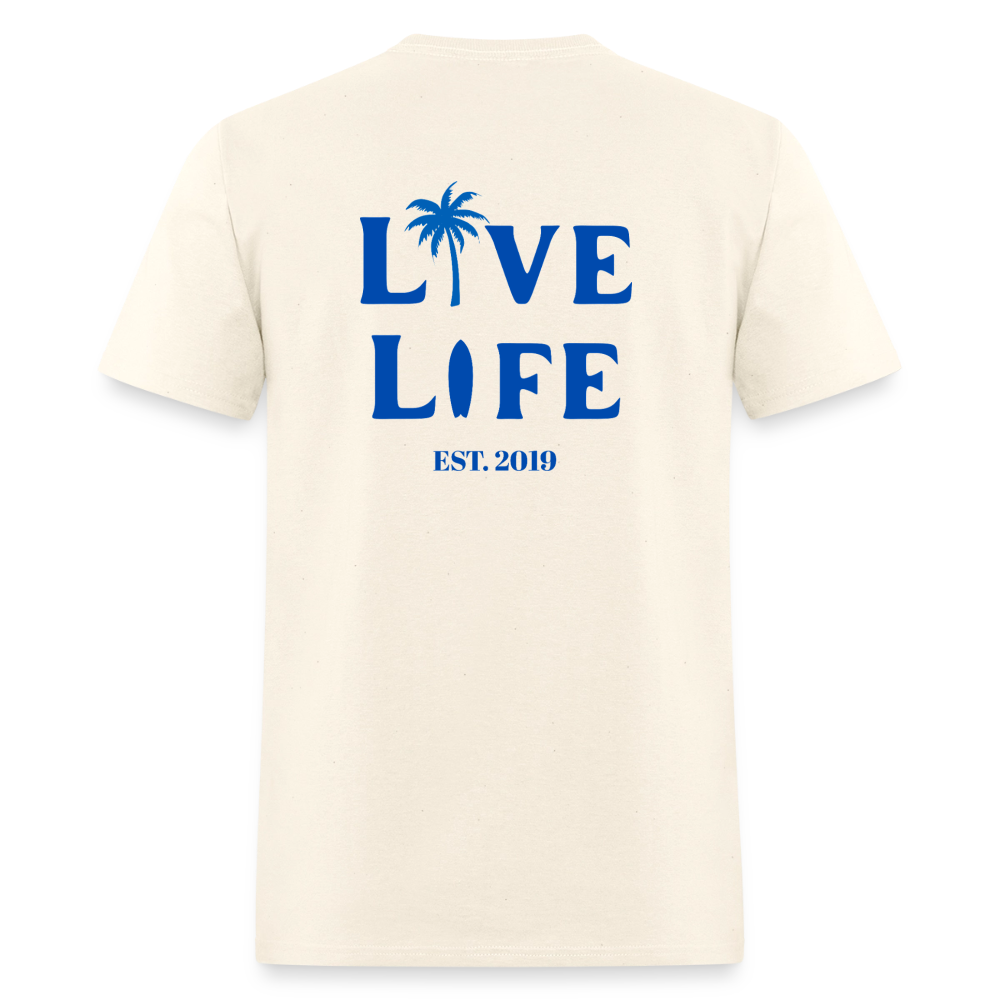 Live Life Coastal T-Shirt | - sweet cream heather