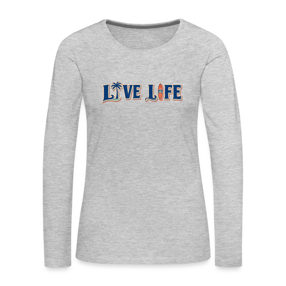 Women's Premium Long Sleeve T-Shirt - heather gray