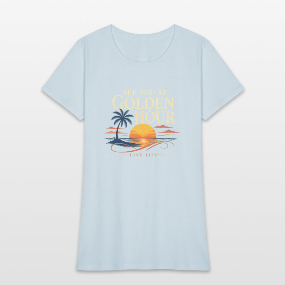 See you at Golden Hour T-shirt - light blue