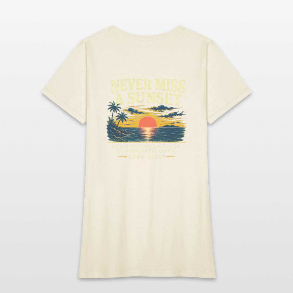Never Miss a Sunset  Women's T-shirt - off white