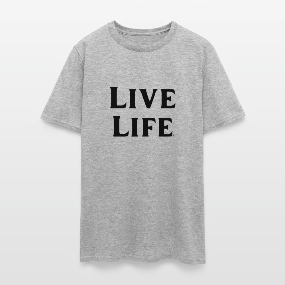Live Life Men's T-Shirt | - heather gray