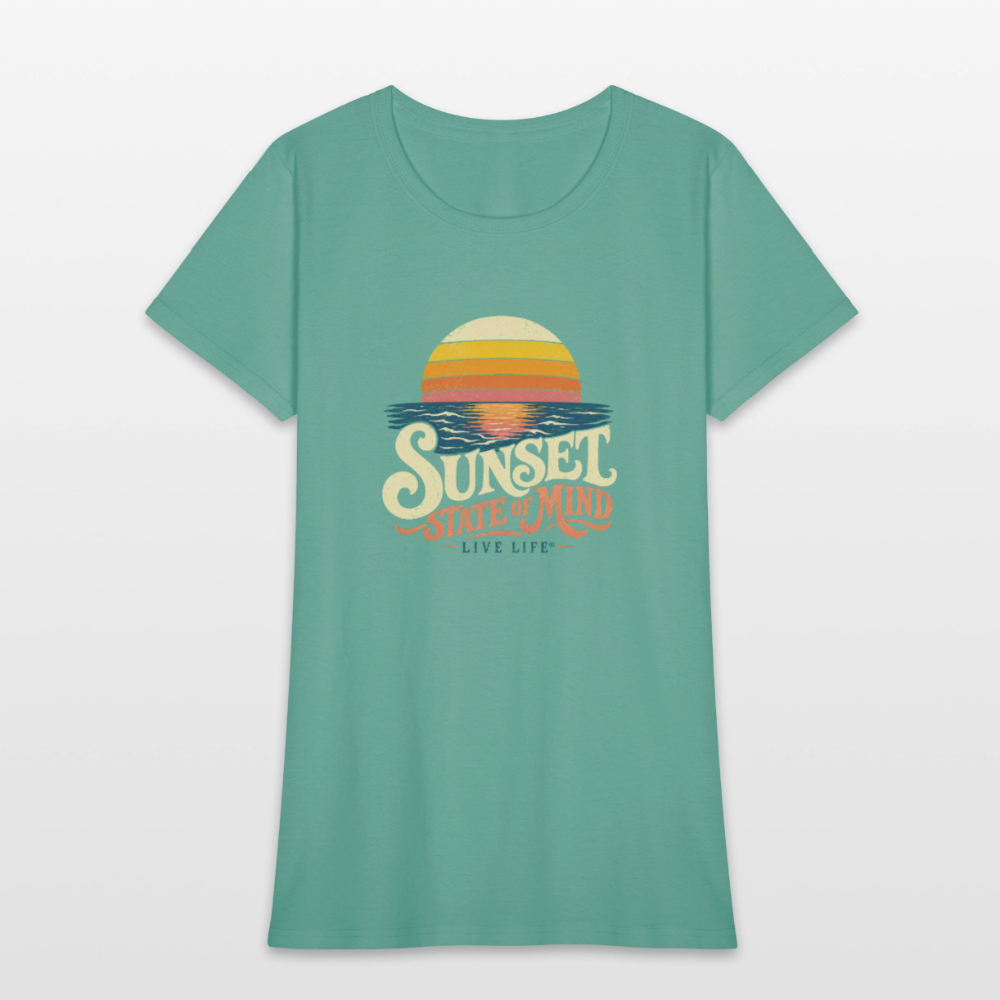 Sunset State of Mind Women's T-shirt - aquatic