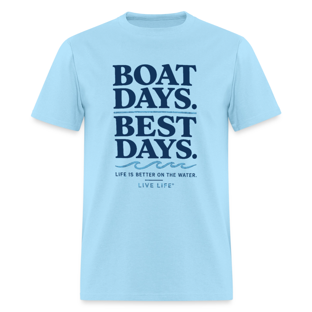 Boat Days. Best Days. - powder blue