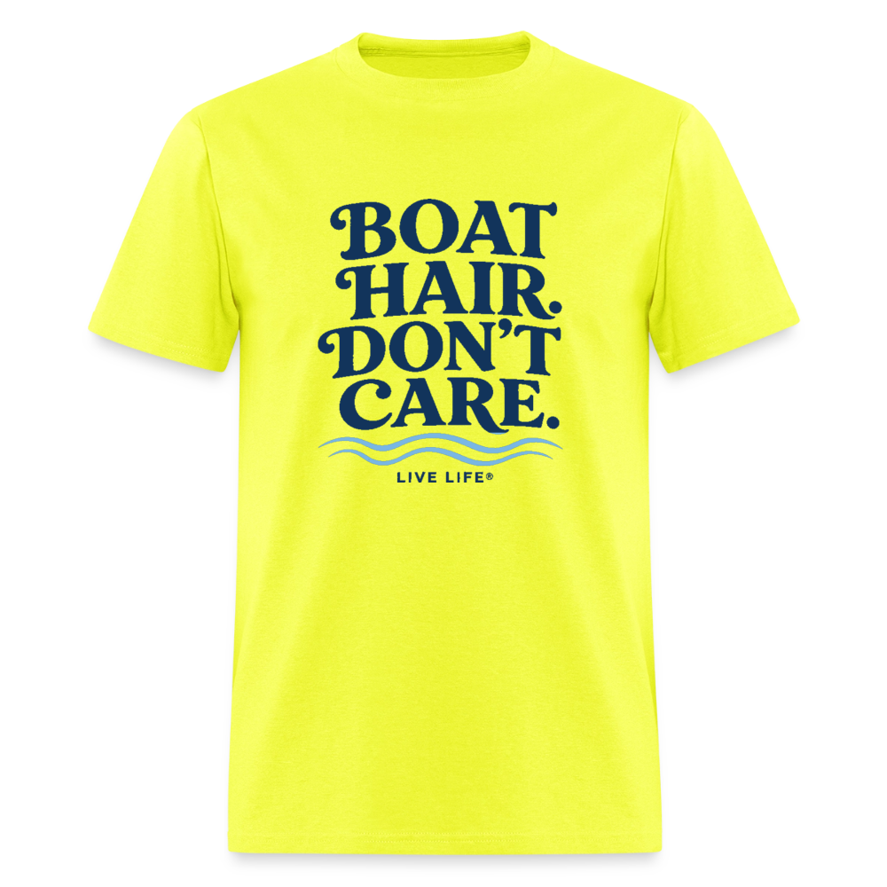 Boat Hair Don't Care - safety green