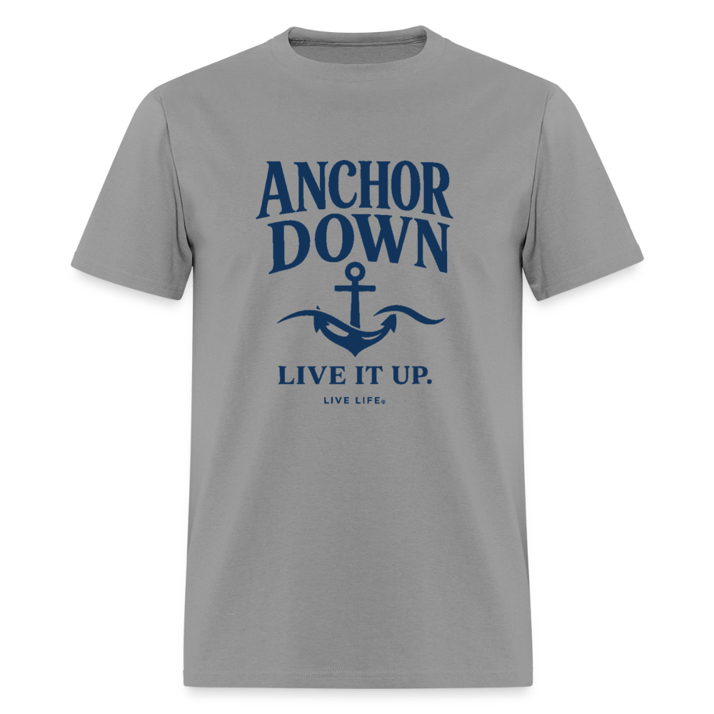 Anchor Down  |  Live it Up Men's T-Shirt - rock