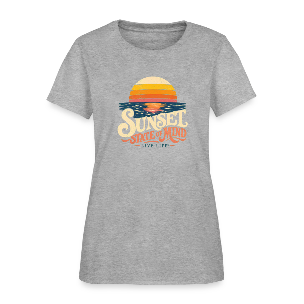 Sunset State of Mind Women's T-shirt - heather gray
