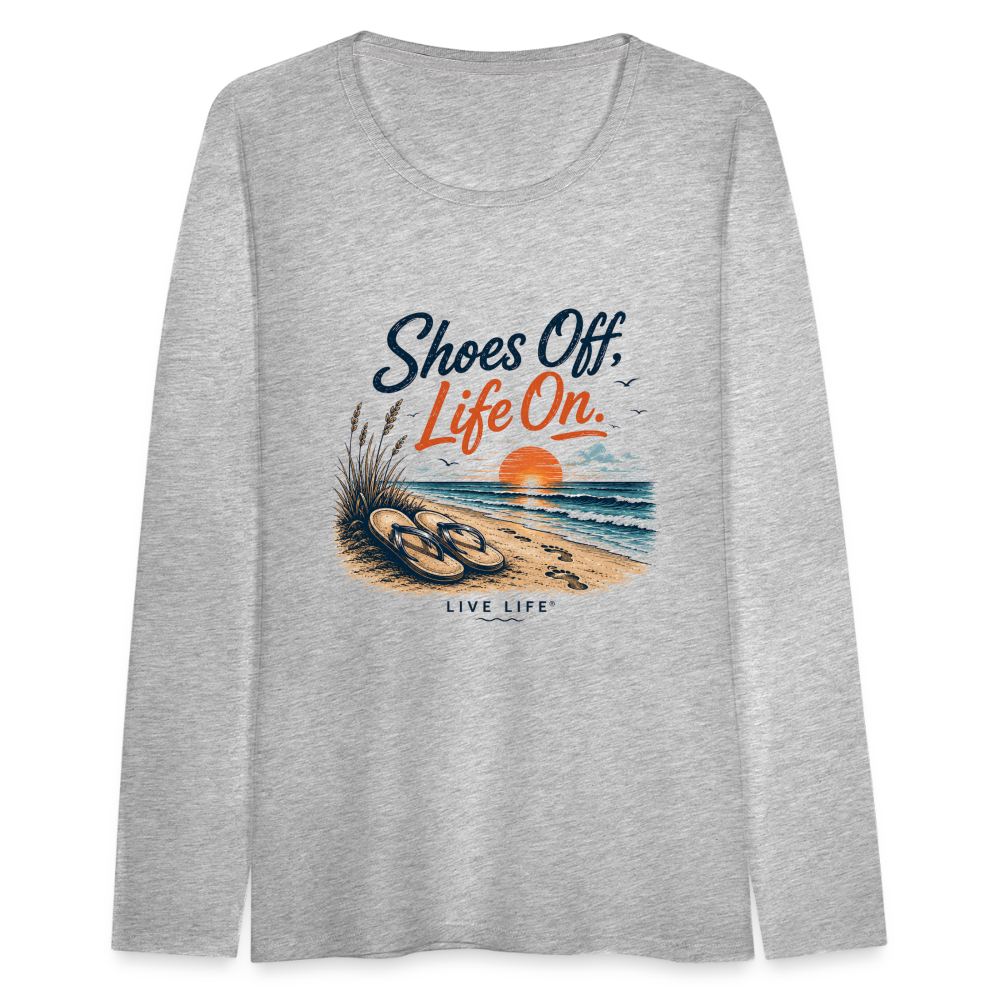 Women's Premium Long Sleeve T-Shirt - heather gray