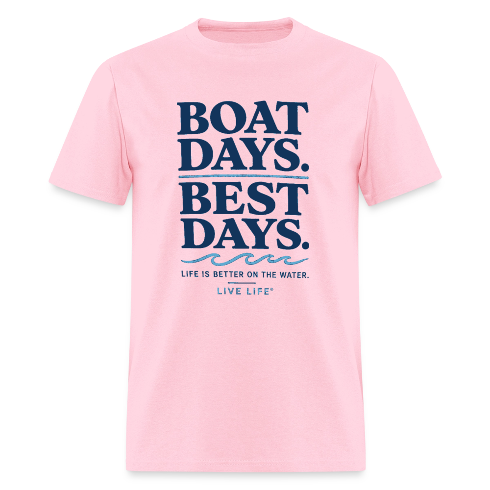 Boat Days. Best Days. - pink