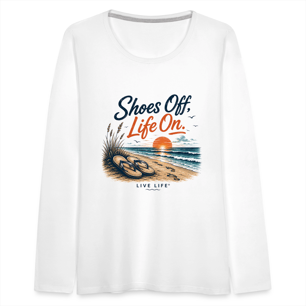 Women's Premium Long Sleeve T-Shirt - white
