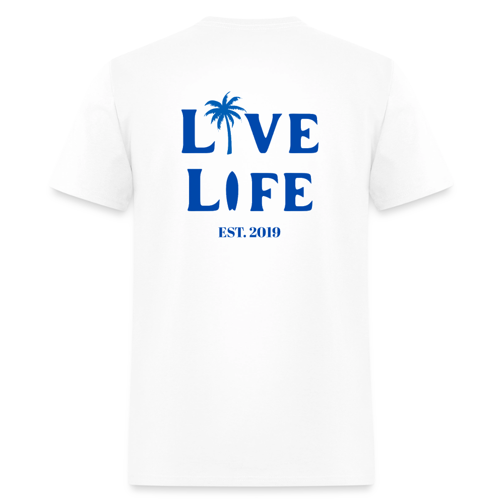 Live Life Coastal T-Shirt | - white