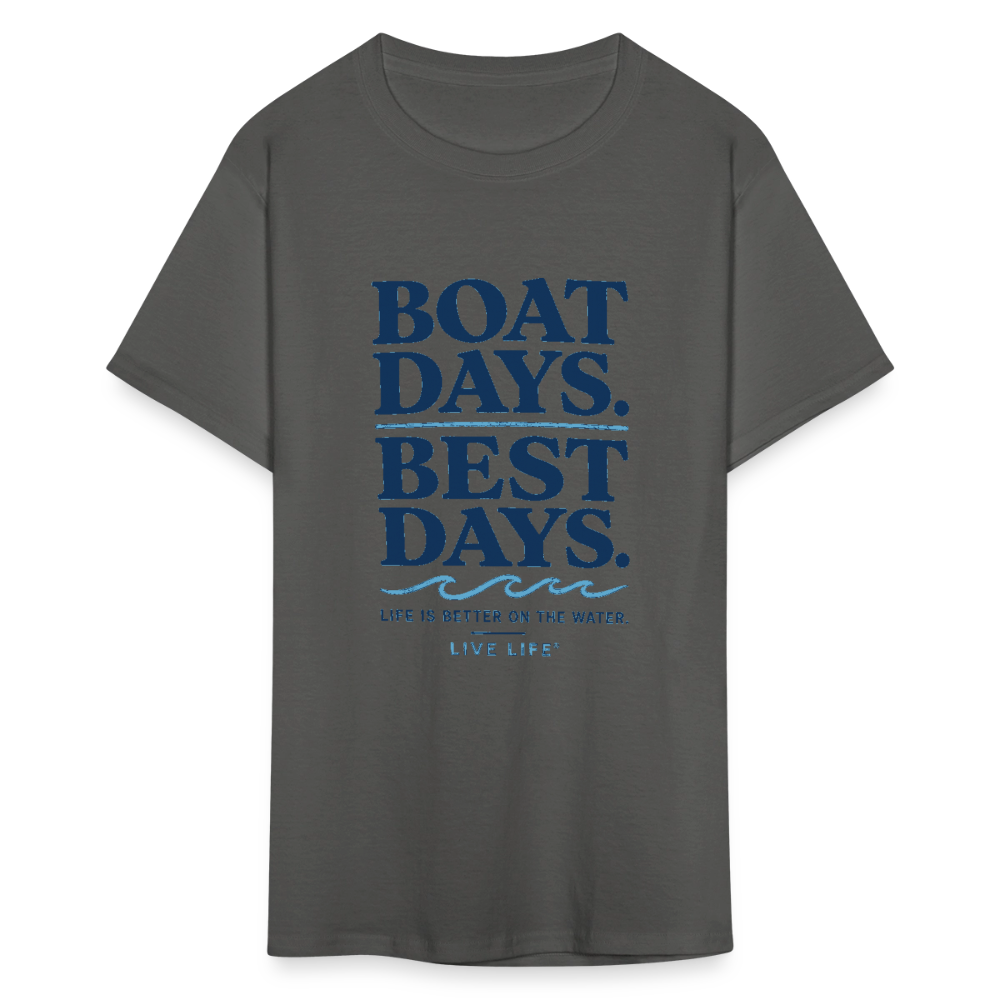 Boat Days. Best Days. - charcoal