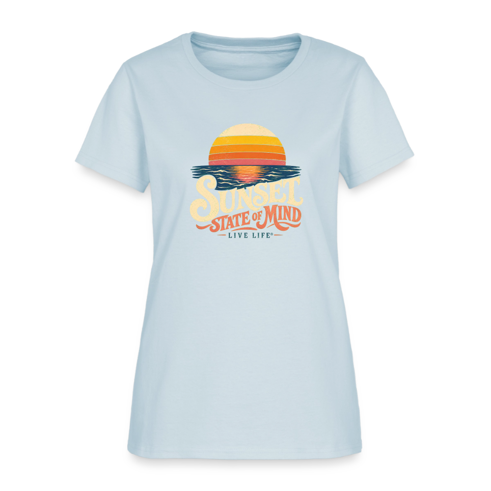 Sunset State of Mind Women's T-shirt - light blue