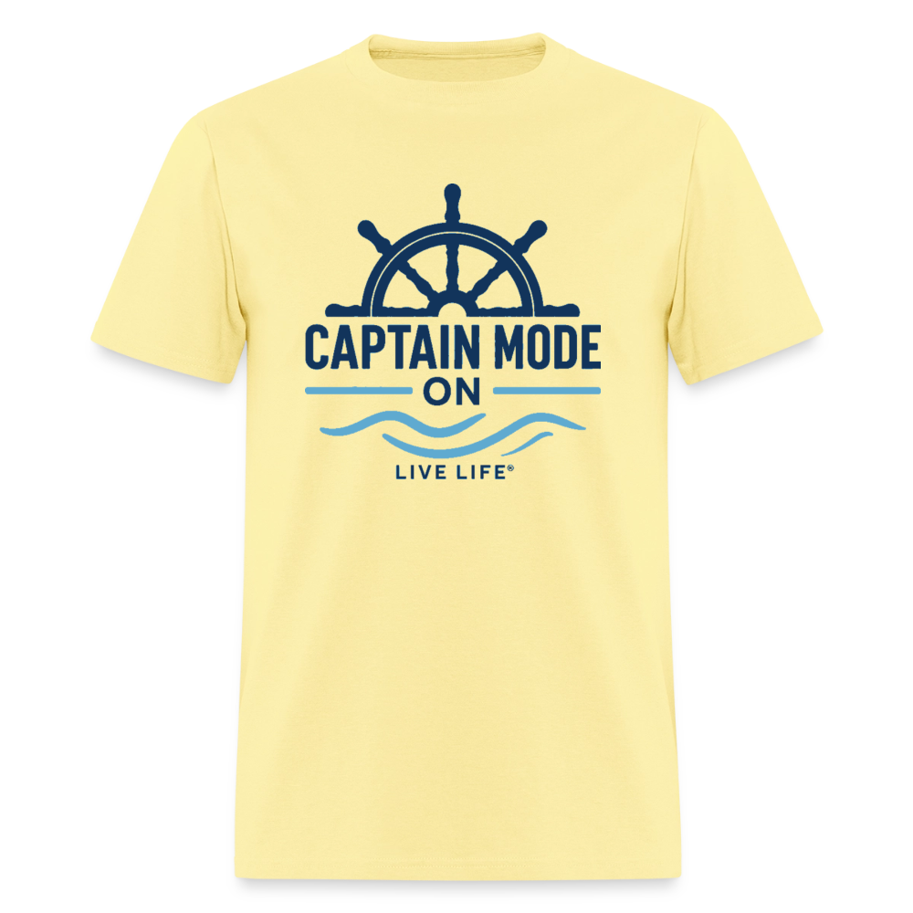 Captain Mode on  Men's T-Shirt | - cornsilk