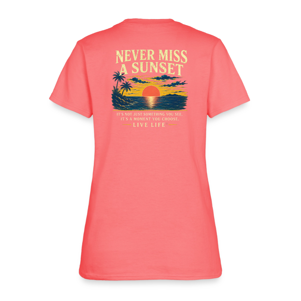 Sunset State of Mind Women's T-shirt - coral